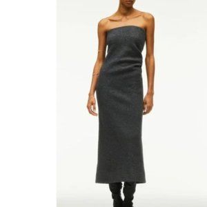 NWT! ZARA Collection Gray Strapless Dress - S